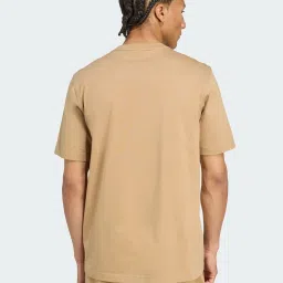 Adidas Originals Brown Cotton Regular Fit Sports T-Shirt image 2