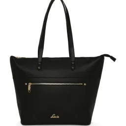 Lavie Liz Dolly Black Textured Large Tote Handbag image 1