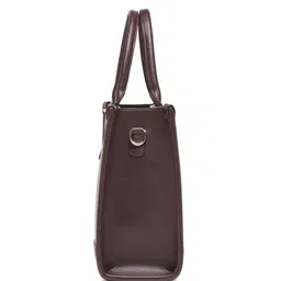 ALL ABOUT HER Textured PU Structured Tote Bag with Bow Detail image 5