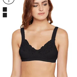 Bodycare Women Pack of 3 Black Everyday Bra 6578B-picture-35