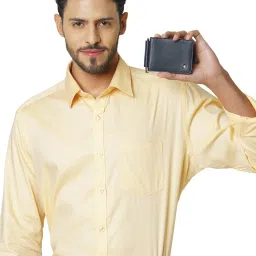 PERQUISITE Navy Casual Leather Bi-Fold Wallet for men image 2