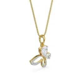 Emori 18k Yellow Gold & Diamond The Radiant Butterfly Pendant image 2