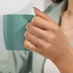 Kisna Diamond & Gold Jewellery Renesmee 14k (585) Diamond & Gold Ring For Women image 2