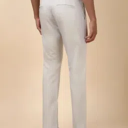 Allen Solly Grey Cotton Slim Fit Trousers image 2
