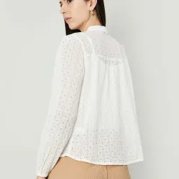 Code by Lifestyle White Self Pattern Top image 2