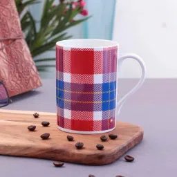 Clay Craft Multicolor Ceramic 8.9 cm Milk Mug (0.33 L) - Set of 2 image 1