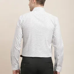 Turtle Off White Cotton Regular Fit Checks Shirt image 2