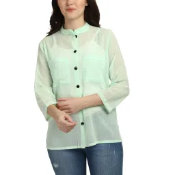Smarty Pants Light Green Regular Fit Shirt image 1