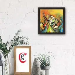 eCraftIndia Lord Ganesha Satin Matt Texture UV Art Painting image 1