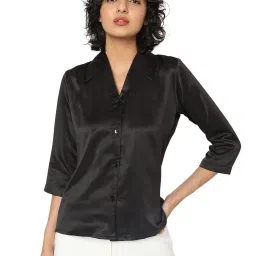 Smarty Pants Black Regular Fit Shirt image 1