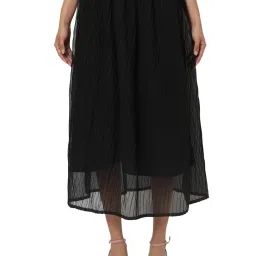 Smarty Pants Black Midi Skirt image 1