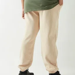 Bewakoof Beige Relaxed Fit Trackpants image 2