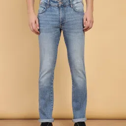 Wrangler Millard Light Blue Straight Fit Lightly Washed Jeans image 1