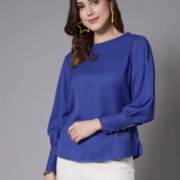 Style Quotient Blue Regular Fit Top image 1