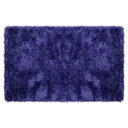 Saral Home Modern Blue Polyester Carpet - Set of 1 image 2
