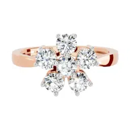 Sparkles Lab Grown Diamond 14k (585) Rose Gold Ring for Women-picture-39