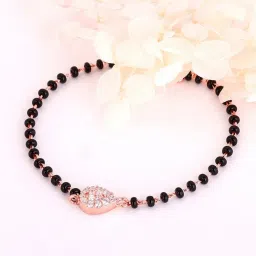 GIVA Love is EveryWhere 92.5 Sterling Silver Pear Stone Nazariya Bracelet for Kids image 1