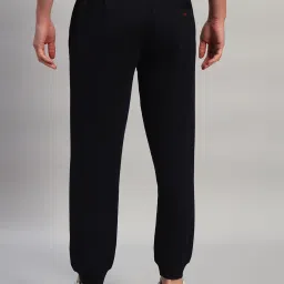 Cantabil Navy Blue Regular Fit Solid Joggers image 2