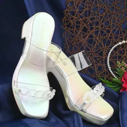 Clog London Women's White Casual Sandals image 1