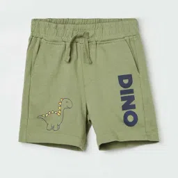 Juniors by Lifestyle Kids Olive Cotton Printed Shorts-picture-12