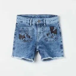 Fame Forever by Lifestyle Kids Blue Cotton Printed Shorts-picture-28