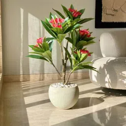 Mason Home Light Pink & Green Pvc Artificial Plant image 2