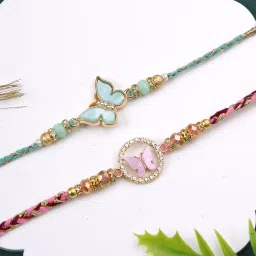 Aapno Rajasthan Set of 2 Butterfly Rakhi image 2