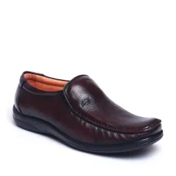 Zoom Shoes Men's Brown Formal Loafers image 2