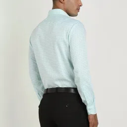 Allen Solly Green Cotton Regular Fit Checks Shirt image 2