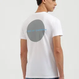 United Colors Of Benetton White Regular Fit Printed T-Shirt image 2