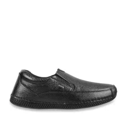 Metro Men's Black Casual Loafers image 2