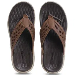 Mozafia Men's Tan Flip Flops-image-13