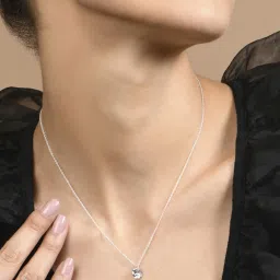 Accessorize London Women's 925 Sterling Silver Cubic Zirconia Pendant Necklace image 2