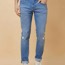 Being Human Blue Slim Fit Distressed Jeans-picture-23