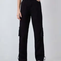 Spykar Jet Black Cotton Straight Fit Jeans-image-15