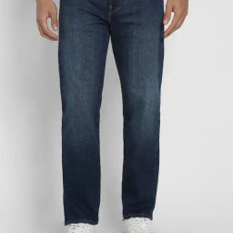 American Eagle Navy Cotton Regular Fit Jeans-picture-47