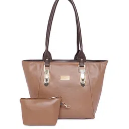 Anna Claire Tan Brown Solid Shoulder Bag-image-2