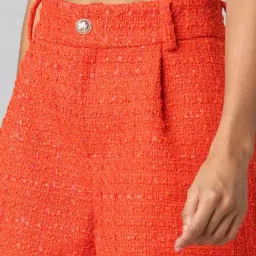 Only Light Red Regular Fit Shorts image 5