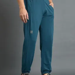 Dida Orion Blue Polyester Regular Fit Solid Trackpants image 3