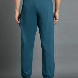 Dida Orion Blue Polyester Regular Fit Solid Trackpants image 2