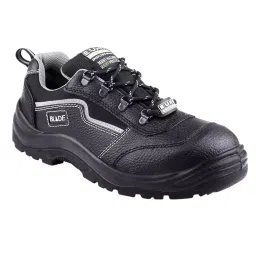 Euro Security BLADE 200 J Steel Toe Safety Shoe Low Ankle PU Sole UK 6 Size Grain Leather Black for Industrial Use-picture-12