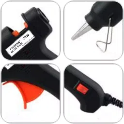 Fadman 20 W Hot Melt Mini Glue Gun with 5 Sticks Standard Temperature Black 7 mm Stick Dia., (6)FD-20W BLACK -5-ST image 4