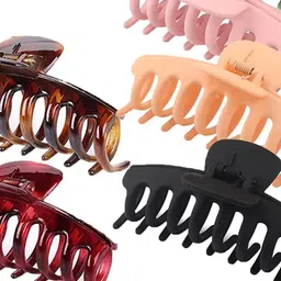 Lyphy Women Set of 3 Comb Shape Matte Finish Claw Clip image 2