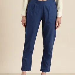 MBeautiful Women Organic Cotton Smart Lint Free Pleated Trousers-picture-27