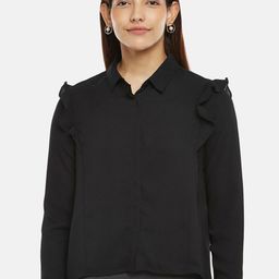 Annabelle by Pantaloons Solid Shirt Style Top-picture-14