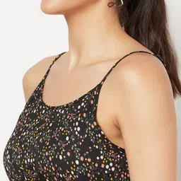 SQew Floral Print Fit and Flare Dress image 2