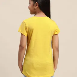 Kidsville Half Sleeves Minions Printed Tee - Yellow image 3