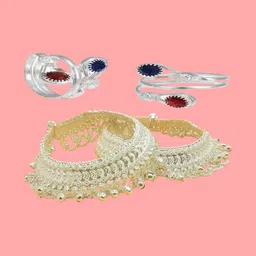 AamNa Enterprises Stone-Studded & Beaded Jewellery Set-picture-21