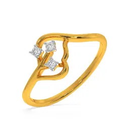 Kisna Diamond & Gold Jewellery Rey 14k (585) Diamond & Gold Ring For Women-picture-30
