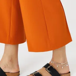 Accessorize London Charmy Shell Silver Anklet image 1